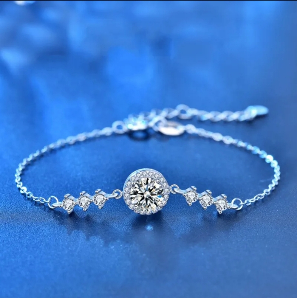 Certified 1ct Moissanite Diamond bracelet